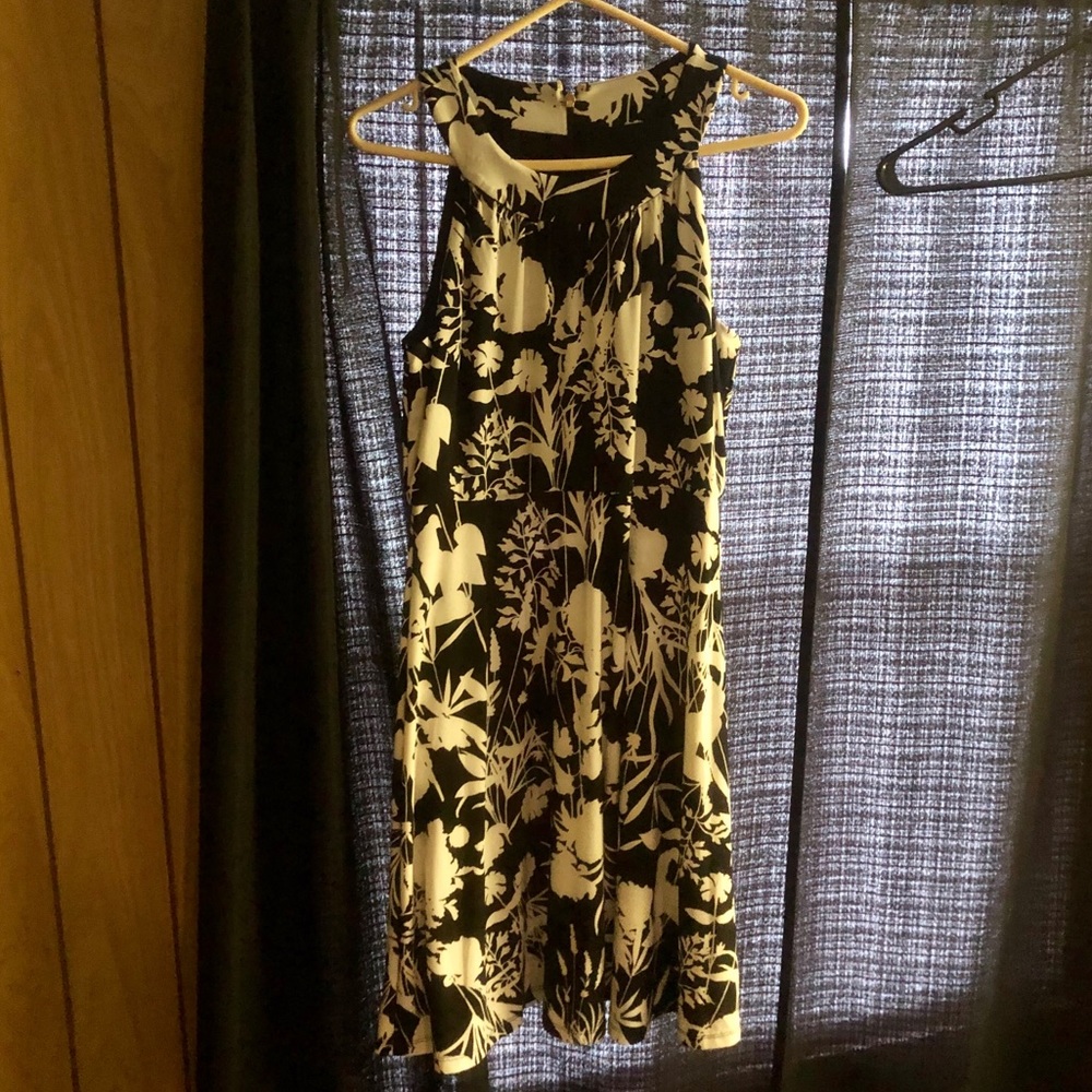 Tommy Hilfiger black and white cocktail dress